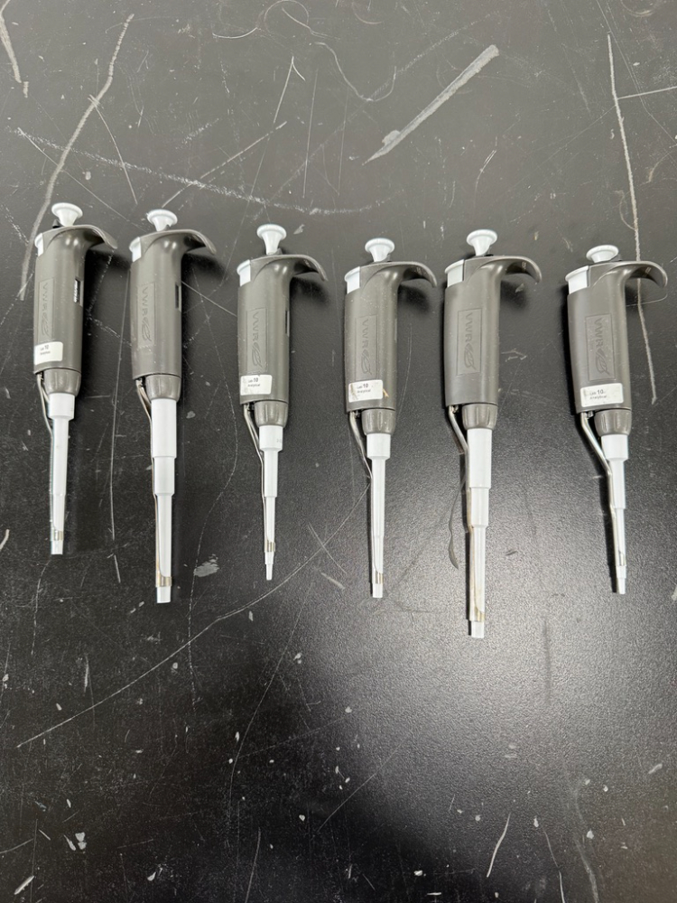 Image of VWR Single Channel Pipettes - Quantity 6